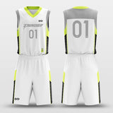 dream white basketball jersey set