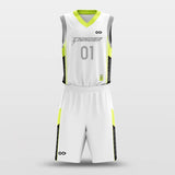white basketball jersey set for sublimated