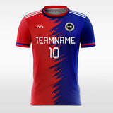 Red and Blue Soccer Jersey Sublimated