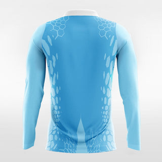 Sky Blue Long Sleeve Team Soccer Jersey