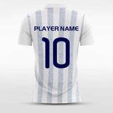 White Stripe Custom Soccer Uniform