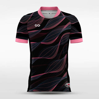 Black and Pink Streamer Men's Jersey 