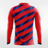 Red Thorn Long Sleeve Team Soccer Jersey