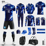 Fashion Soccer Jerseys Kit Blue