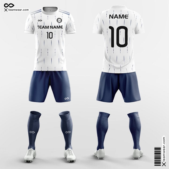 Retro Snow Leopard - Custom Soccer Jerseys Kit White Design-XTeamwear