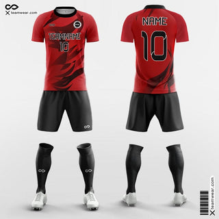 Fire Graphic Soccer Jersey Kit