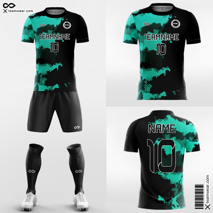 Green and Black Soccer Jersey