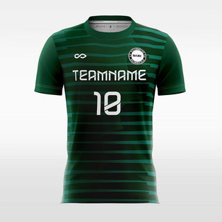 Green Stripe soccer jersey for women