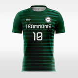 Green Stripe soccer jersey for women