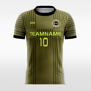 Green Stripe Soccer Jersey