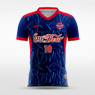 Blue Ice Blade Soccer Jersey