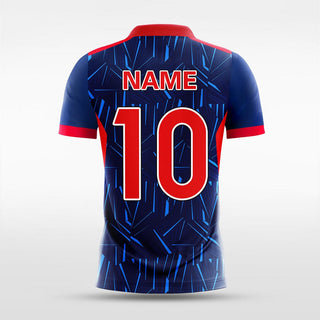 Custom Blue Men's Sublimated Soccer Jersey