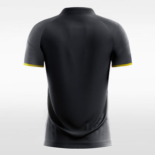 Black Men's Team Soccer Jersey Design