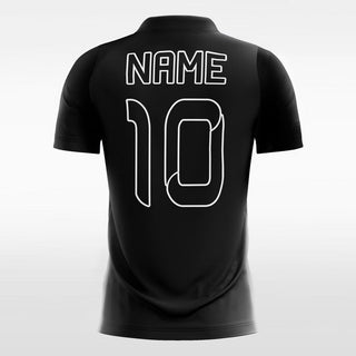 kids soccer jerseys black