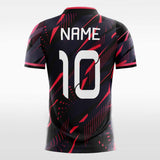 Kids soccer jerseys red and black