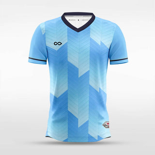 leaf graphic soccer jerseys blue