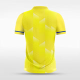 custom yellow soccer jerseys leaf texture