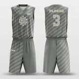 Custom Basketball Jersey Set Grey