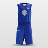 Blue Basketball Uniforms Sublimated