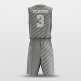 Grey Basketball Jersey Set