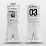 White Basketball Uniform Design