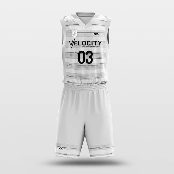 Track - Custom Sublimated Basketball Uniform Set Stripe Design-XTeamwear