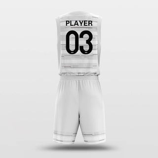 White Stripe Basketball Jerseys