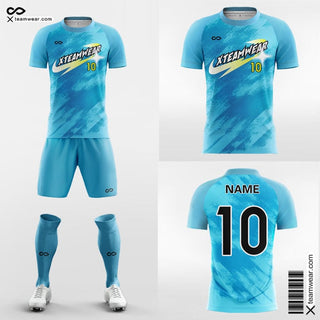 Light Blue Soccer Jersey Kit Marble