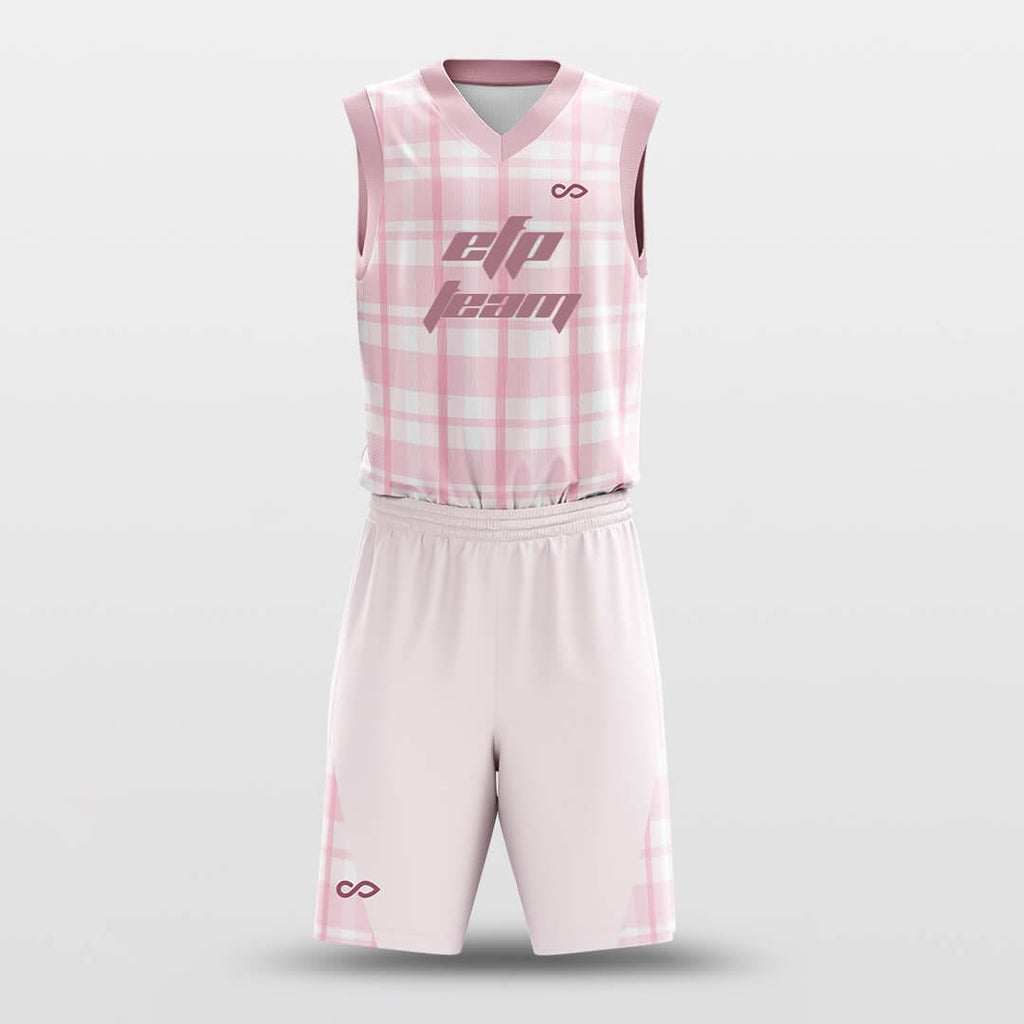 Pink Sublimated Custom Team Basketball Jerseys Shorts | YoungSpeeds Womens