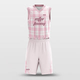 pink basketball jersey custom design