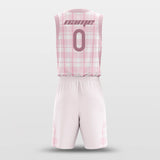pink basketball uniform set