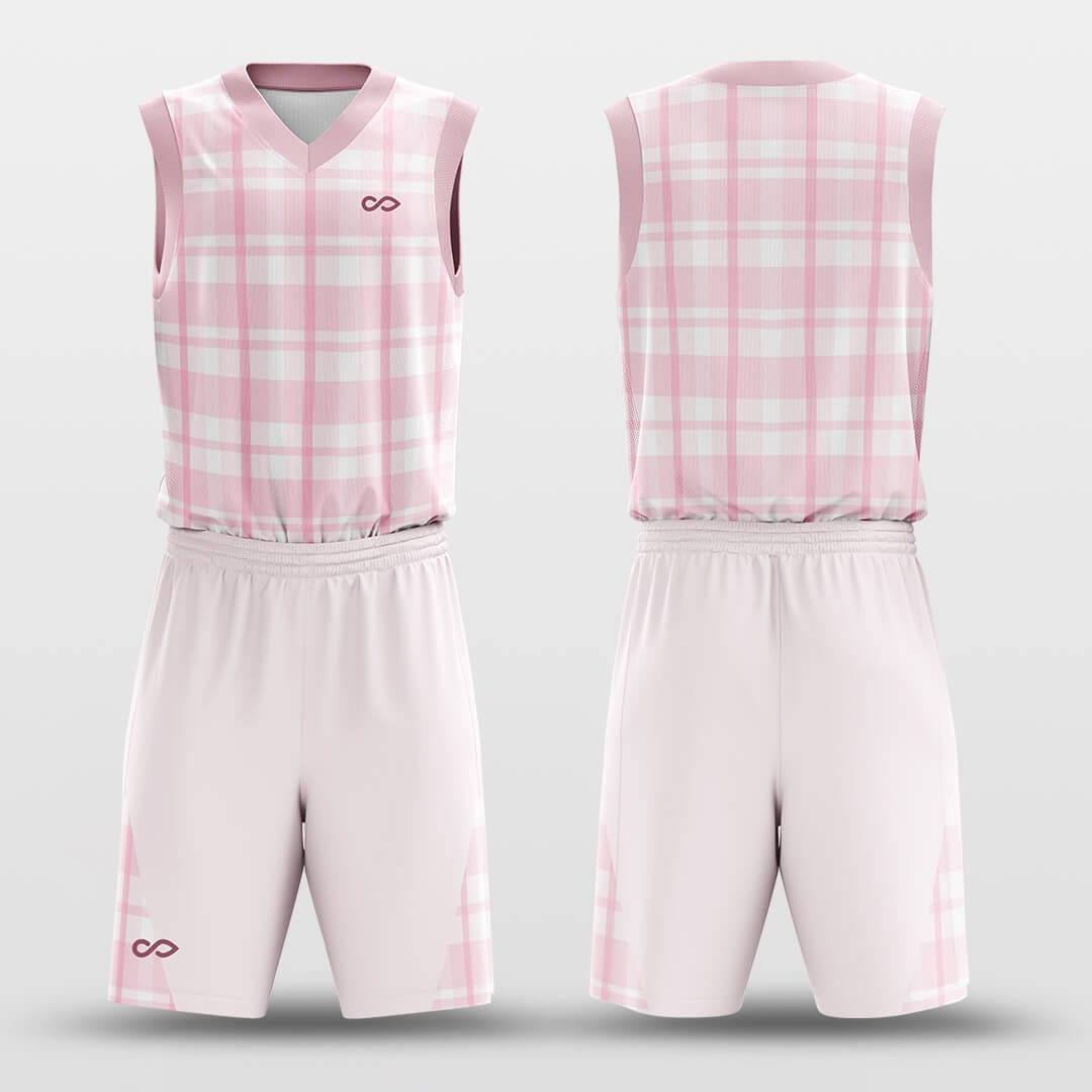 Superstar - Custom Sublimated Basketball Uniform Set Pink-XTeamwear