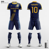 Navy Blue Soccer Jersey Kit Ribbon