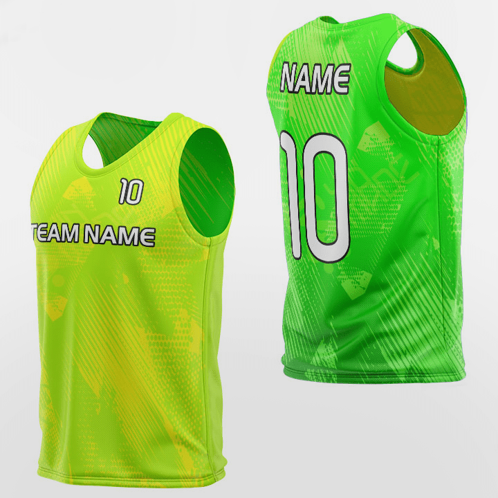 Green Neon Blank Basketball Practice Singlet Jersey Green Neon Made