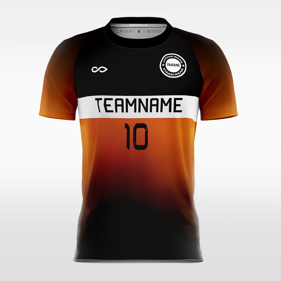 Gradient Color - Women Custom Soccer Jerseys Design Orange and