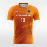 Orange Soccer Jersey Custom Design