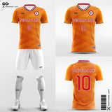 Orange Soccer Jerseys Kit