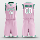 pink green basketball jerseys