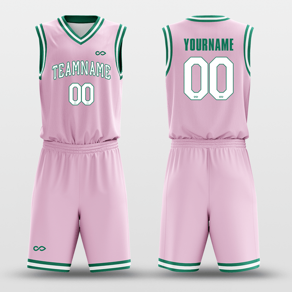 Pink Green - Custom Basketball Jersey Design for Team-XTeamwear