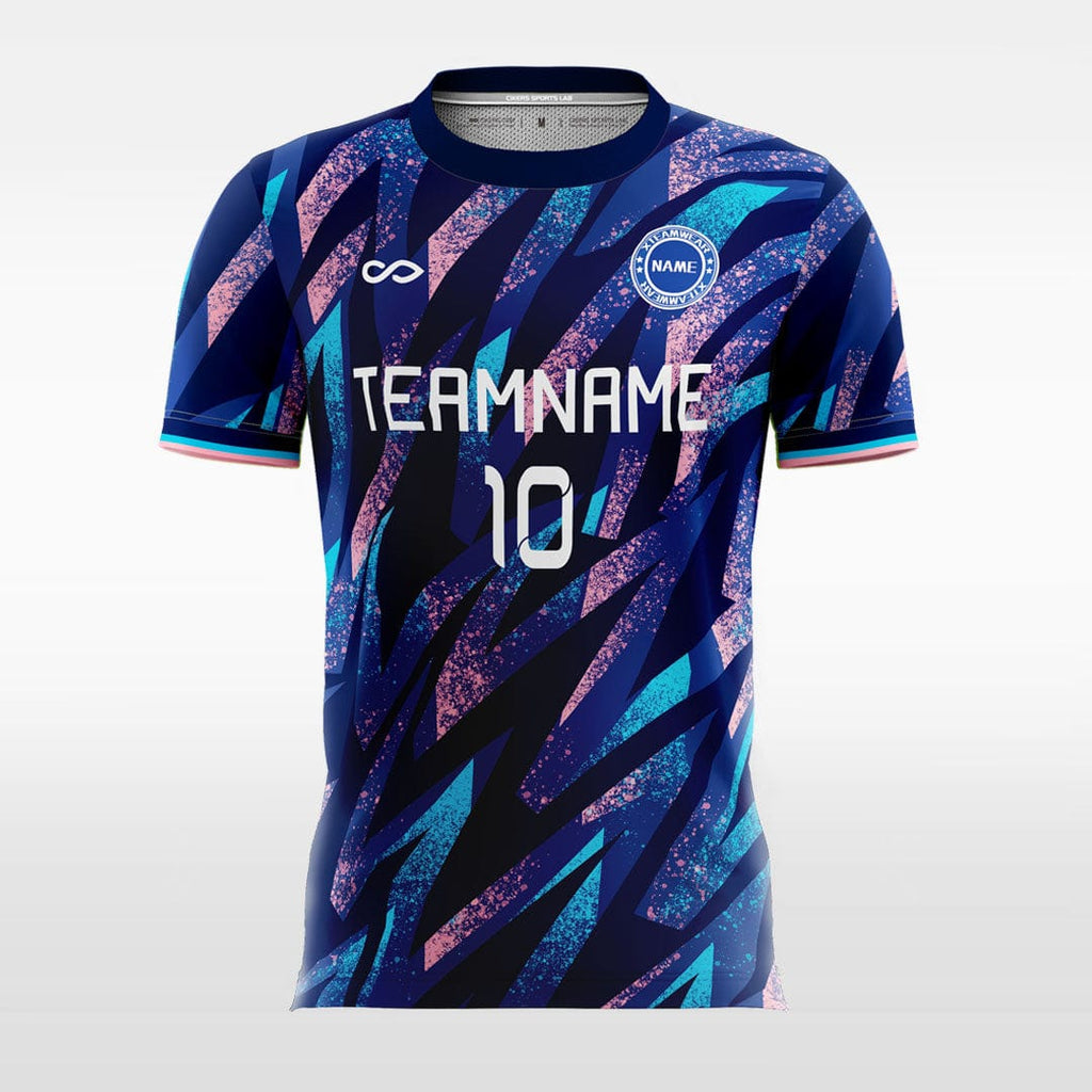 Pop Camouflage - Custom Womens Soccer Jerseys Design Navy Blue