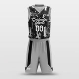 Grey Basketball uniform set