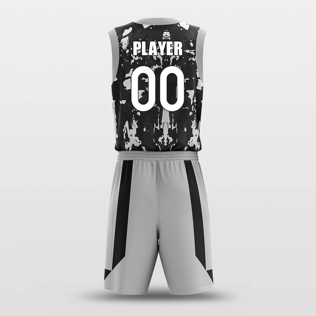 Quicksand - Custom Sublimated Basketball Uniform Set Grey-XTeamwear