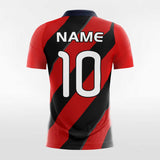 red and black soccer jersey for women