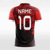 red and black soccer jerseys for women