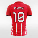 red and white soccer jersey for women