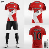 Red and White Soccer Jersey