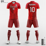 Red Soccer Jersey Kit Block