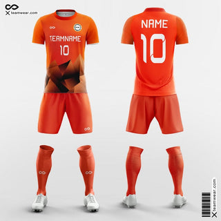 Orange Soccer Uniforms Design