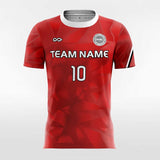 Red Women Soccer Jerseys Design
