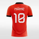 Red Women Soccer Jersey Design